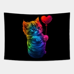 Cat Rainbow Cookies Tapestry