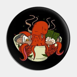 I Love Ramen Octopus Pin