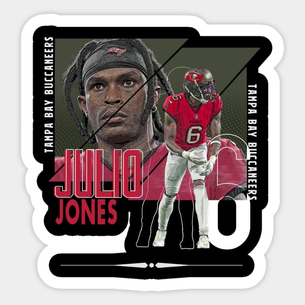Julio Jones football Paper Poster Buccaneers 4 - Julio Jones - Sticker