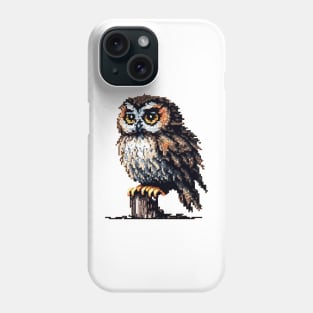 Owls are beautiful - Pixel art Phone Case