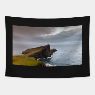 Evening at Neist Point Lighthouse Tapestry