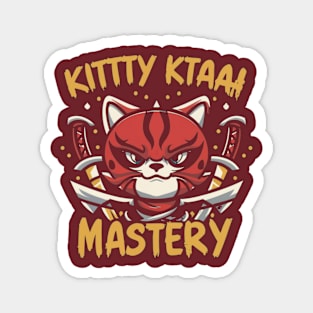 Kitty katana mastery Magnet