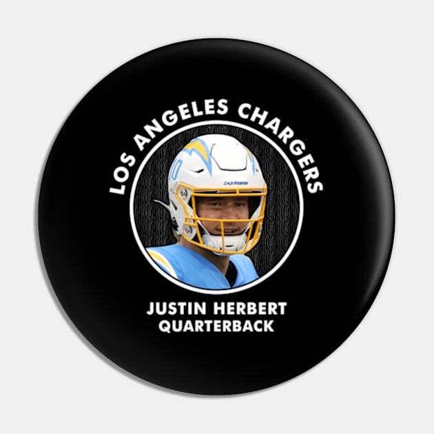 Justin Herbert - Qb - Los Angeles Chargers Pin by Ro Go Dan