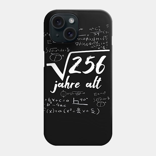 16 Jahre Geburtstag Mathematik Mathe Mathematiker Phone Case by Jonas Design