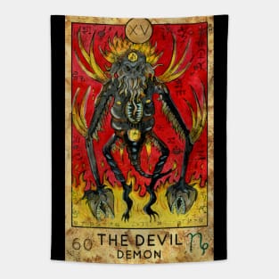 The Devil. Major Arcana Tarot Card. Tapestry