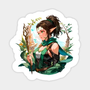 Realistic Anime Nissa, Sage Animist - Zendikar Planeswalker Magnet