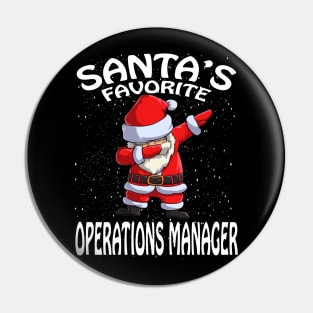 Santas Favorite Operations Manager Christmas Pin