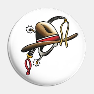 Cowboy Hat Tattoo Design Pin