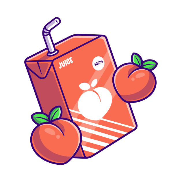 Peach Juice Box Cartoon by Catalyst Labs