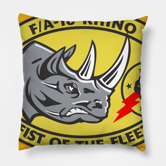 VFA-25 Fist of the Fleet - Rhino Pillow by MBK