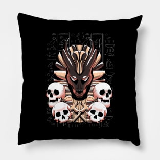 Anubis God of Death Pillow