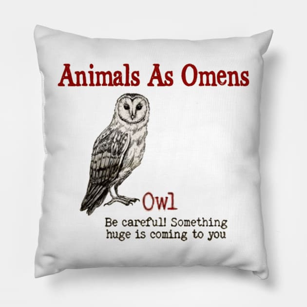 ANIMAL OMEN OWL Pillow by RangerScots