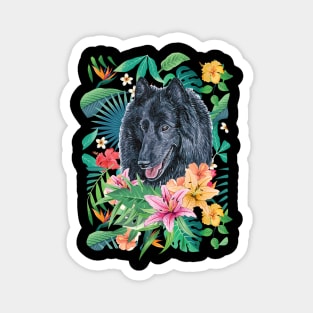 Tropical Belgian Shepherd Magnet