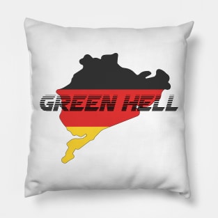 Nurburgring Nordschleife German Race Track - Famous Circuit Green Hell Pillow