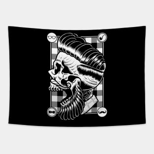 Hipster Skull Tapestry