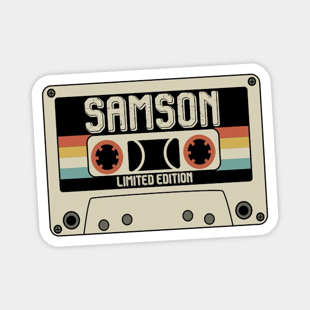 Samson - Limited Edition - Vintage Style Magnet by Debbie Art