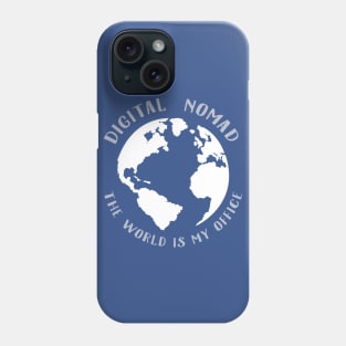 The world is my office Phone Case