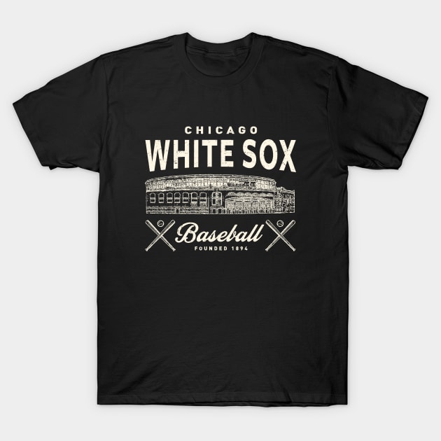 Vintage Chicago White Sox Comiskey Park by © Buck Tee Originals - Chicago  White Sox - T-Shirt