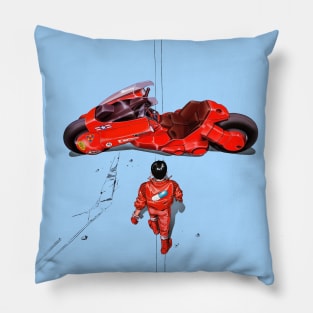 Shotaro Kaneda and his bike 02 Pillow