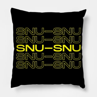 Duplicated Text Snu-Snu Funny and Sexy Gift Pillow