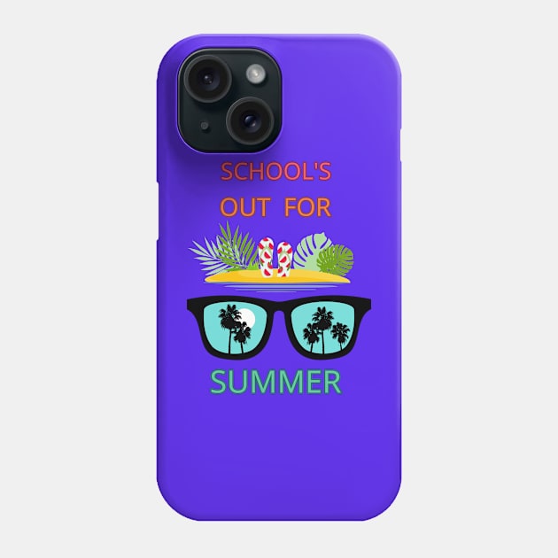 School's out for summer Phone Case by logo desang