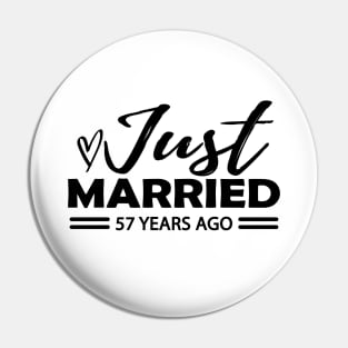 57th Wedding Anniversary - 57 years anniversary Pin