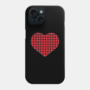 Heart Red Plaid Buffalo Christmas Phone Case