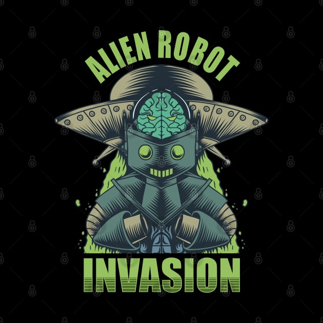 alien robot invasion by Mako Design 