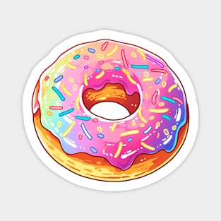 Rainbow Donut Magnet