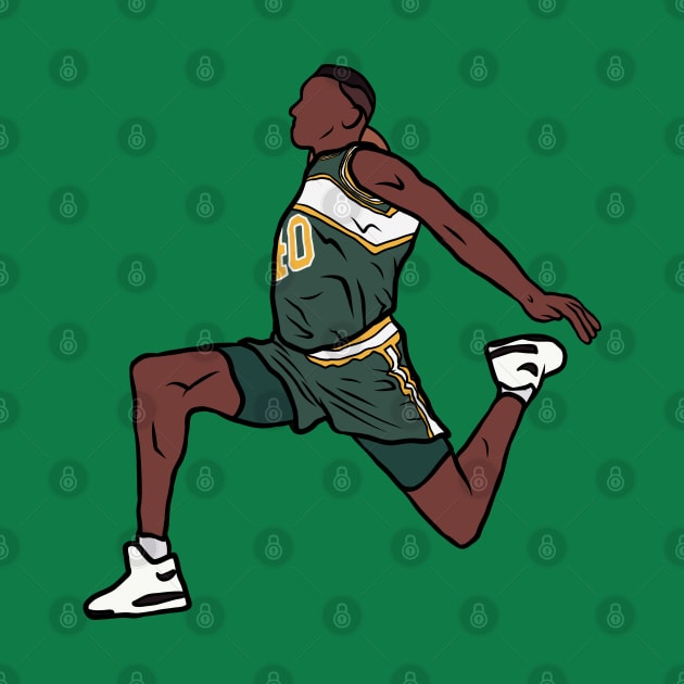 Shawn Kemp Slam Dunk by rattraptees