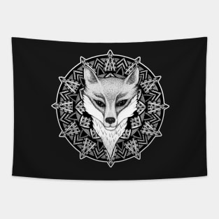 Fox Mandala Tapestry