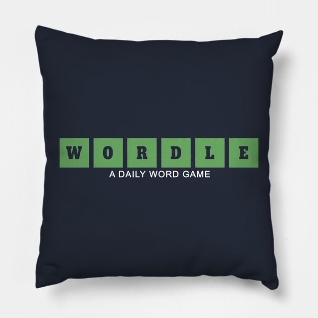 Wordle- A Daily Word Game Pillow by Amanda Bennett