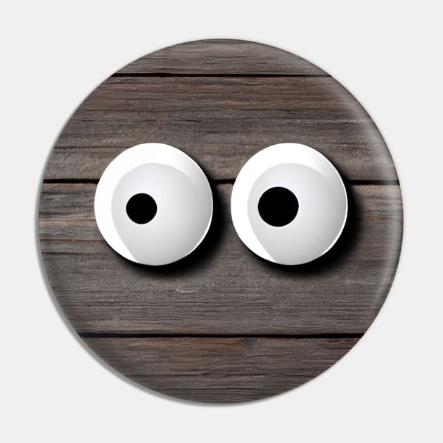 Googly Eyes Pin by AlienMirror