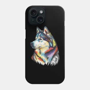 Siberian Husky Dog Art Phone Case