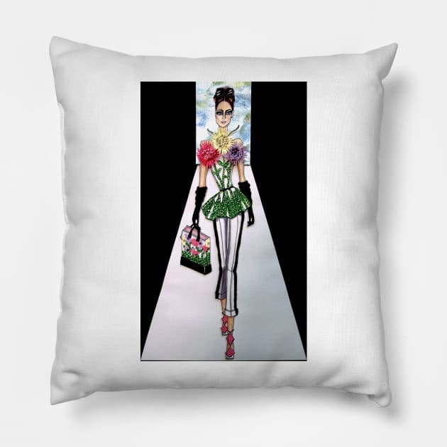 Catwalk Couture Pillow by JamesThomasRyan