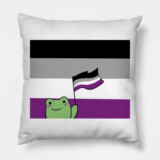 rana bandera asexual Pillow