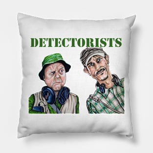 My Illustration of Metal Detectorists Lance and Andy Pillow