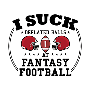 Deflated Balls Funny Fantasy Football Gifts for Playing T-Shirt