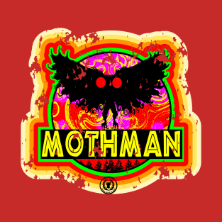 Retro Vintage Distressed Mothman Cryptid Monster Cryptozoology T-Shirt