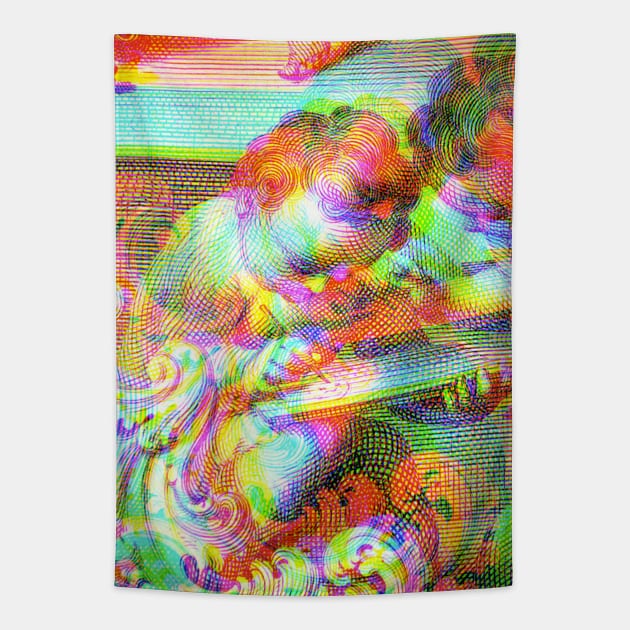 Cherub writing Tapestry by chilangopride