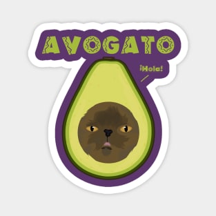 Avogato the Avocado Cat Magnet