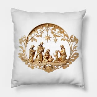 Nativity Scene Pillow