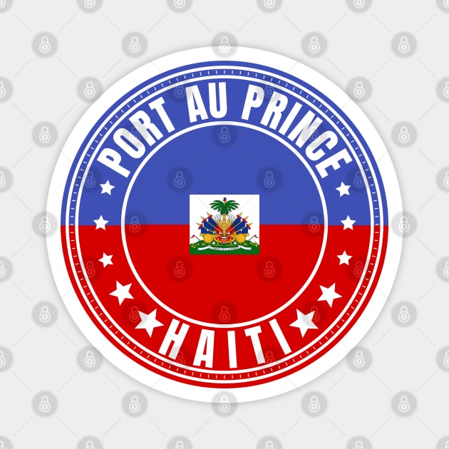 Port Au Prince Magnet by footballomatic