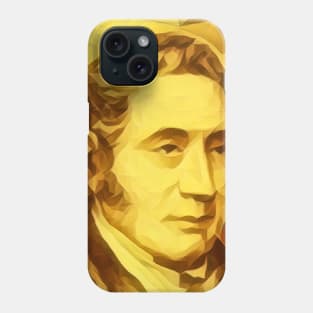 George Stephenson Golden Portrait | George Stephenson Artwork 9 Phone Case