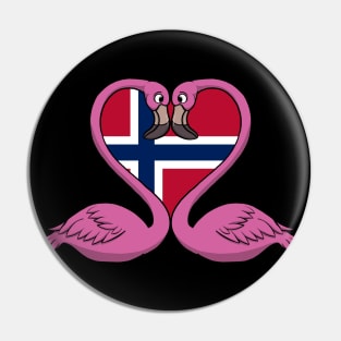 Flamingo Norway Pin