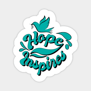 'Hope Inspires' Food and Water Relief Shirt Magnet