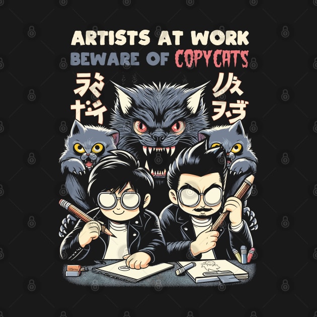 Artists at work, Beware of COPYCATS by Lima's