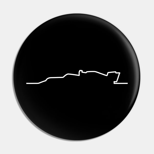 Black Mercedes F1 Car Line Art 2 - 2021 Model Pin by GreazyL