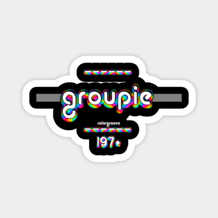 Groupie 1970 ColorGroove Retro-Rainbow-Tube nostalgia (wf) Magnet