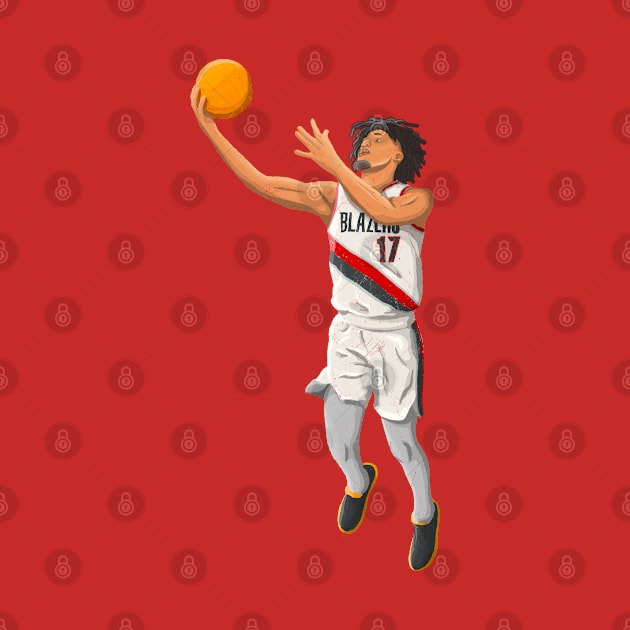 Shaedon Sharpe - Portland Trailblazers Basketball by sportsign